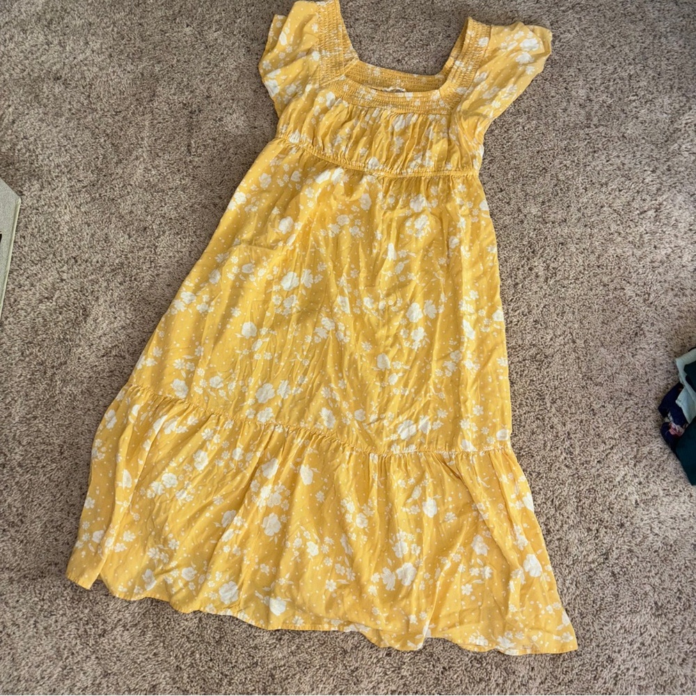 Yellow midi sundress